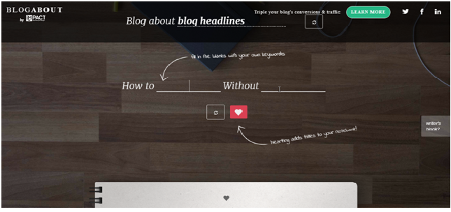 blogabout screen